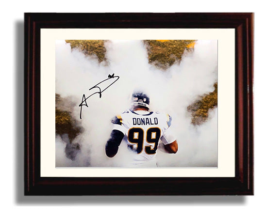 Aaron Donald - Los Angeles Football Entrance Through Smoke Football Wall Art - football wall art print