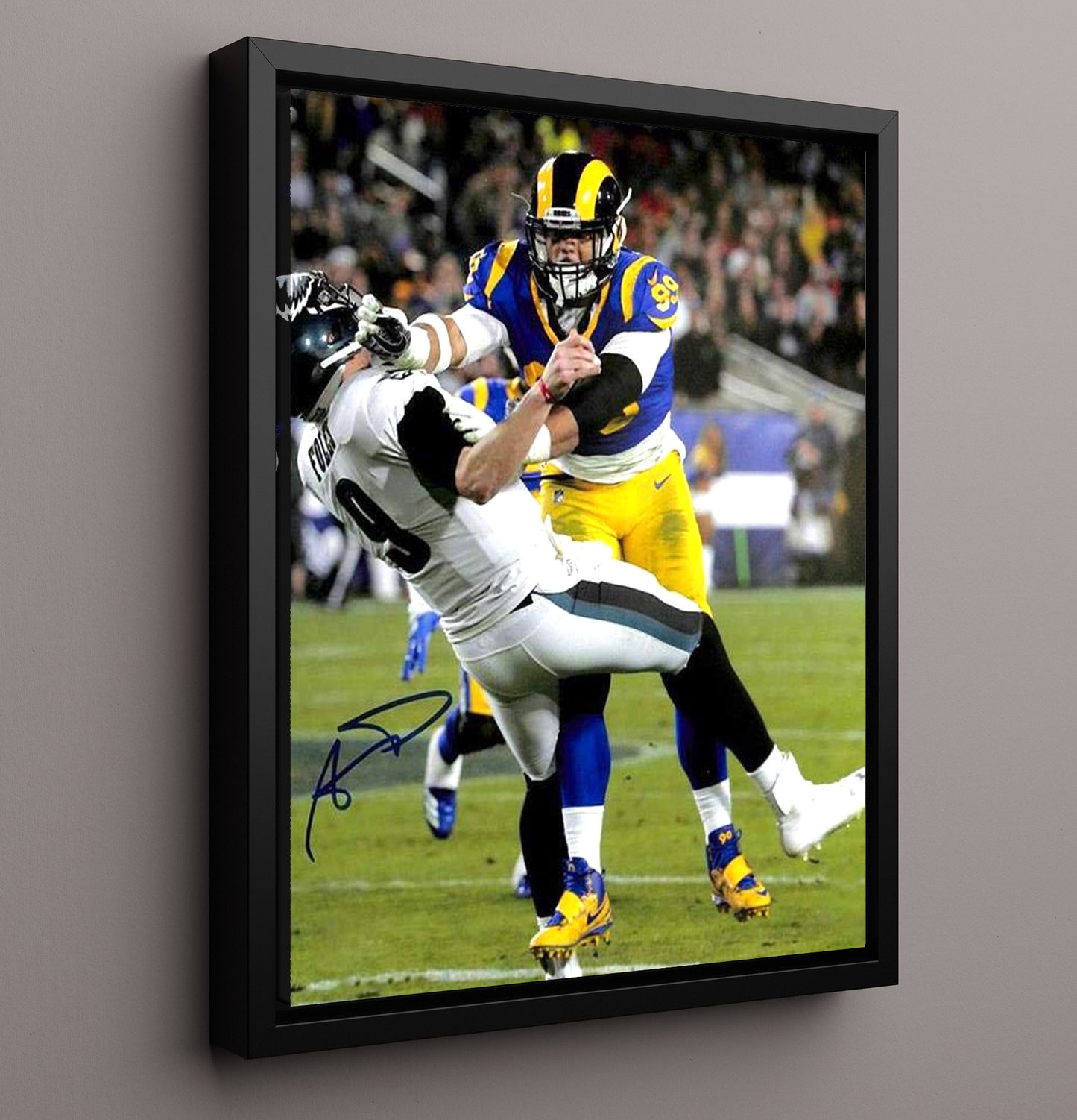 Aaron Donald Rams Sack - QB Nightmare Football Wall Art - football wall art print