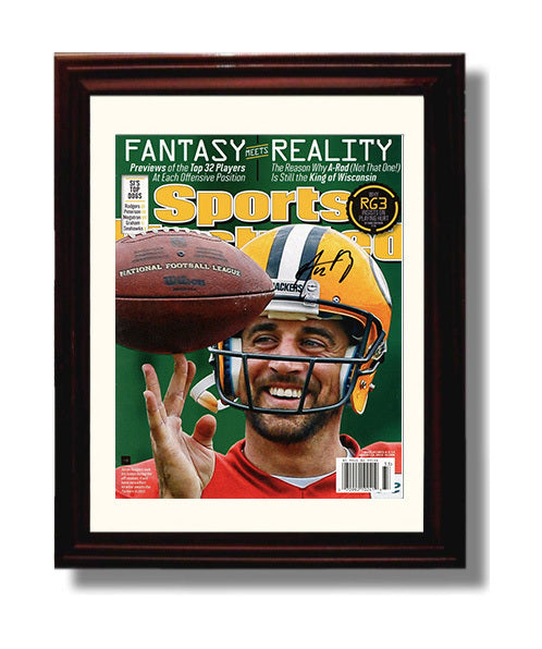 Aaron Rodgers - Green Bay Football Fantasy Meets Reality NFL Preview 2013 SI Cover 8x10 Canvas vintage football wall art
