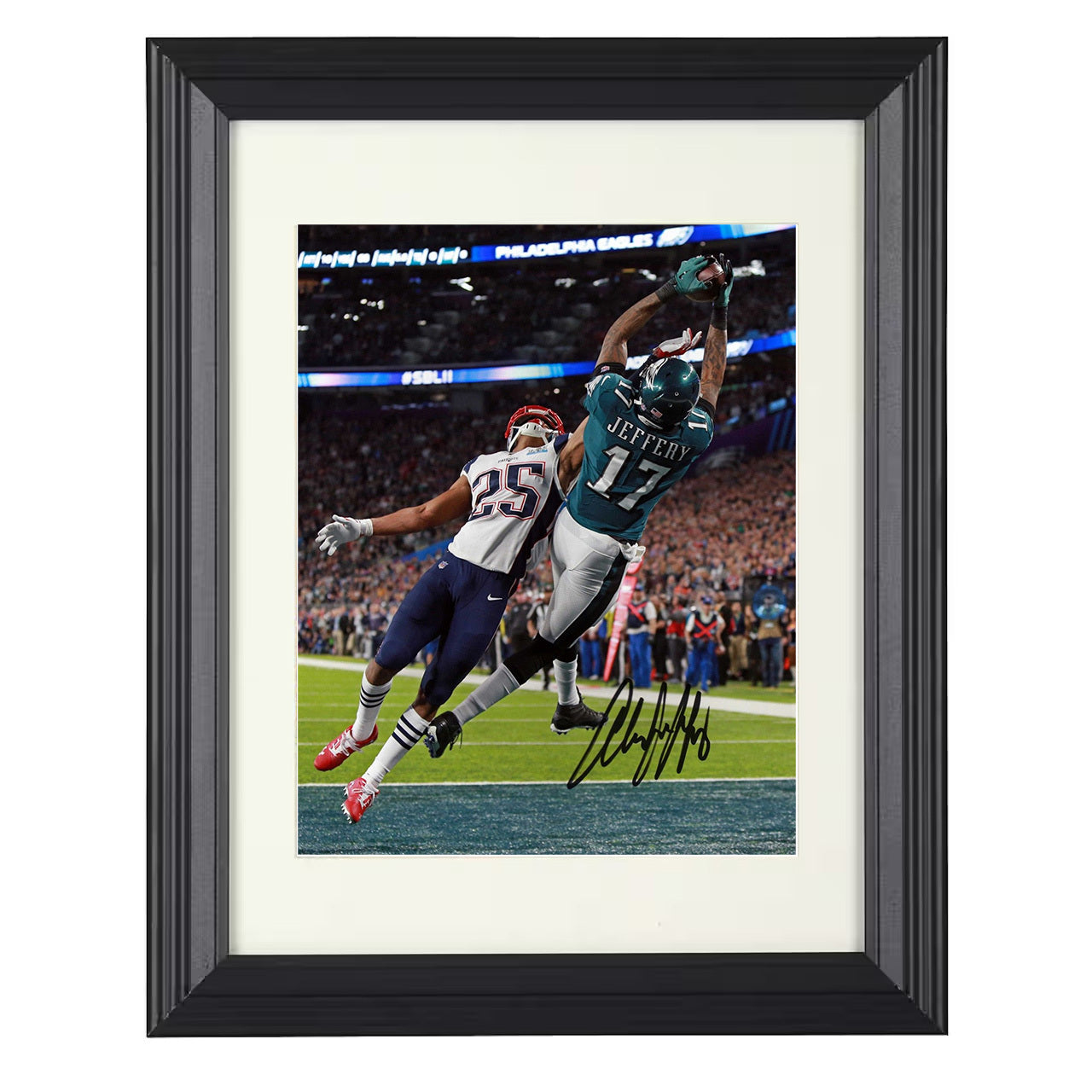 Alshon Jeffery – Philadelphia Super Bowl Touchdown Catch – 8x10 black beveled framed football wall art