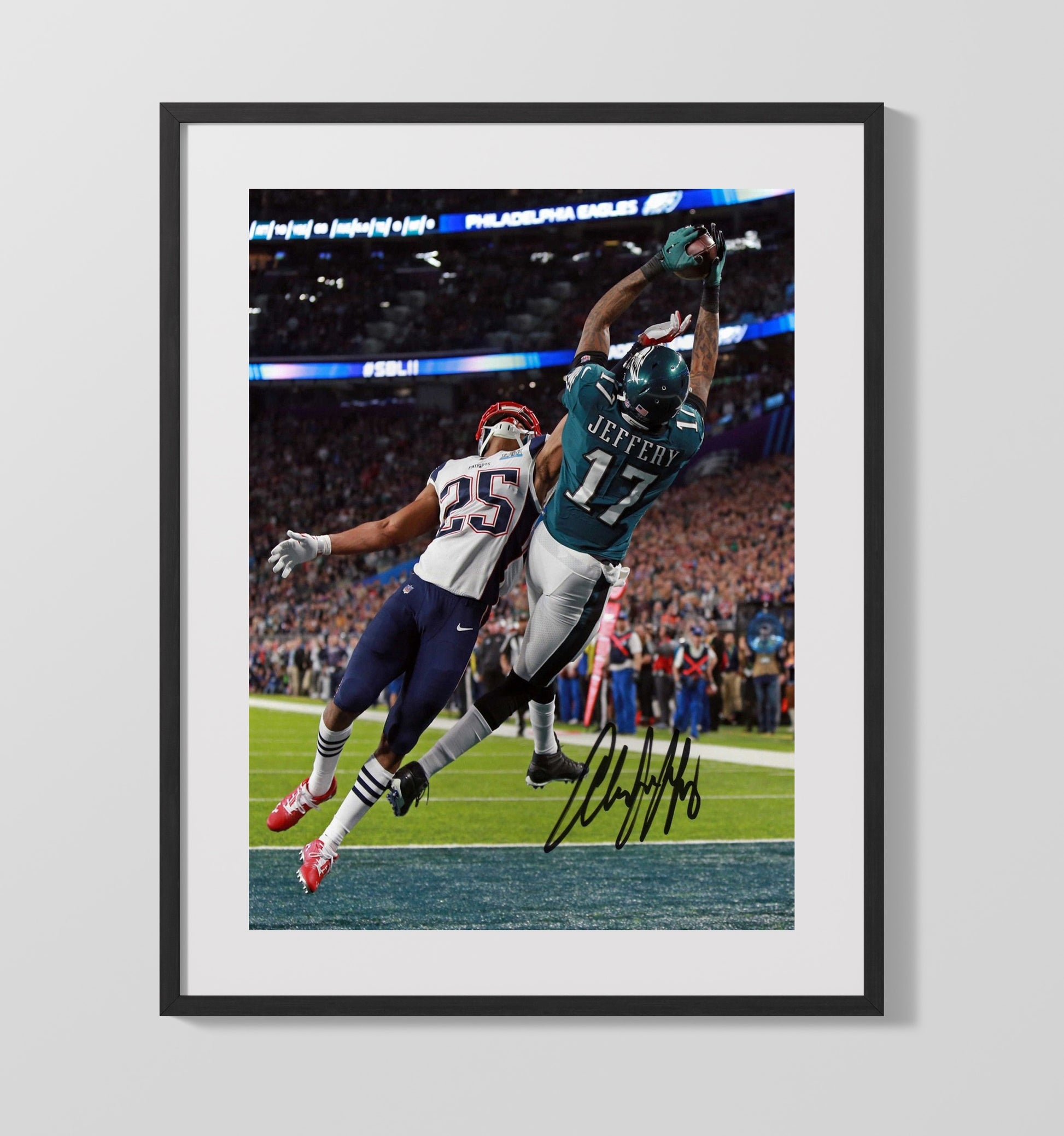 Alshon Jeffery - Philadelphia Football Super Bowl Touchdown Catch Football Wall Art - football wall art print