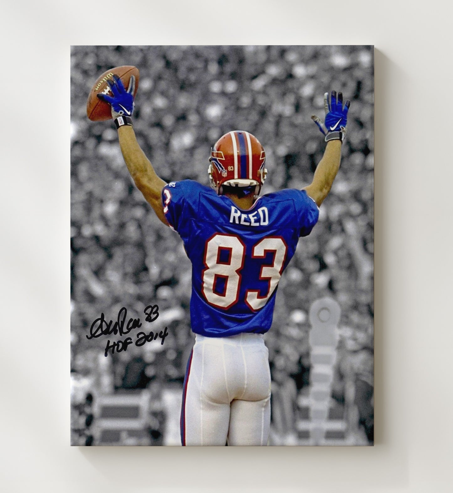Andre Reed - Victory Salute Football Wall Art - football wall art print