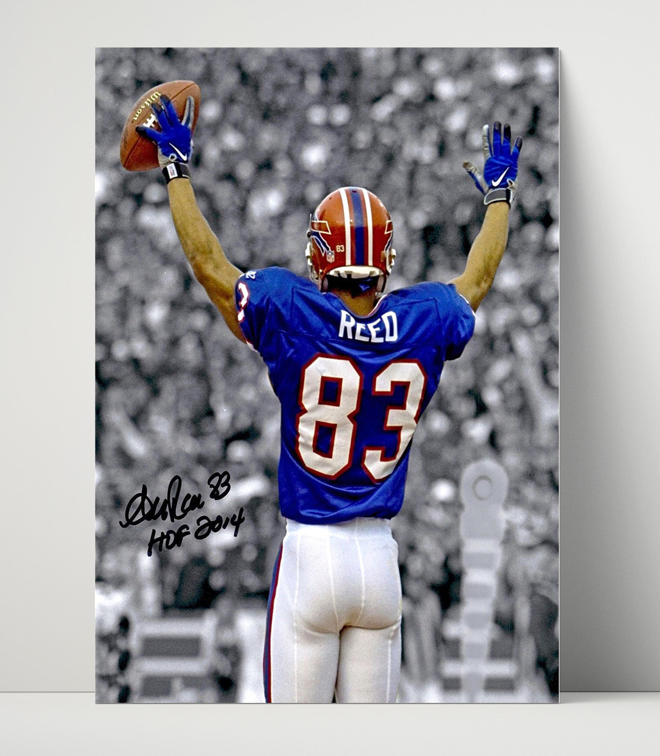 Andre Reed - Victory Salute Football Wall Art - football wall art print