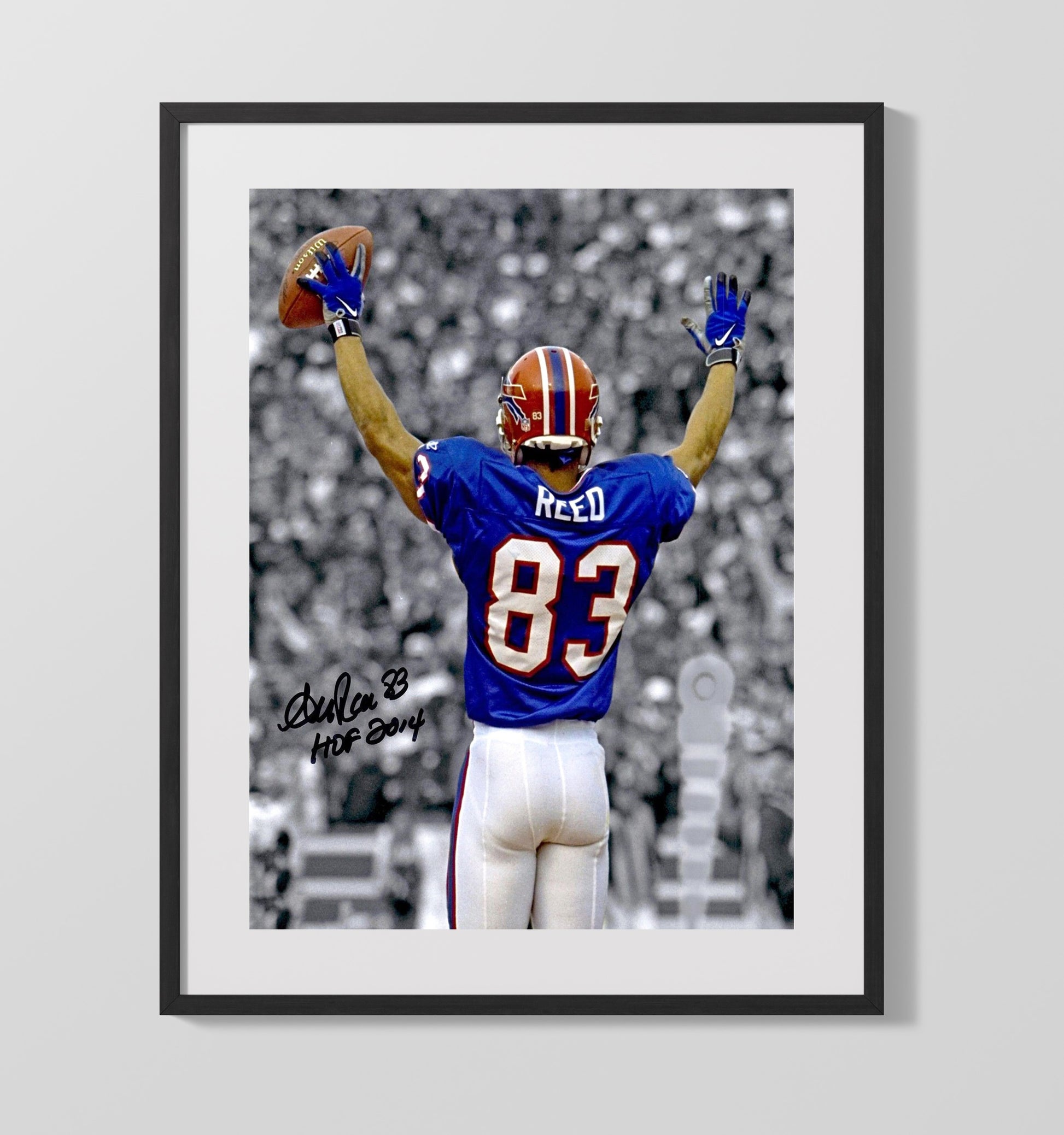 Andre Reed - Victory Salute Football Wall Art - football wall art print
