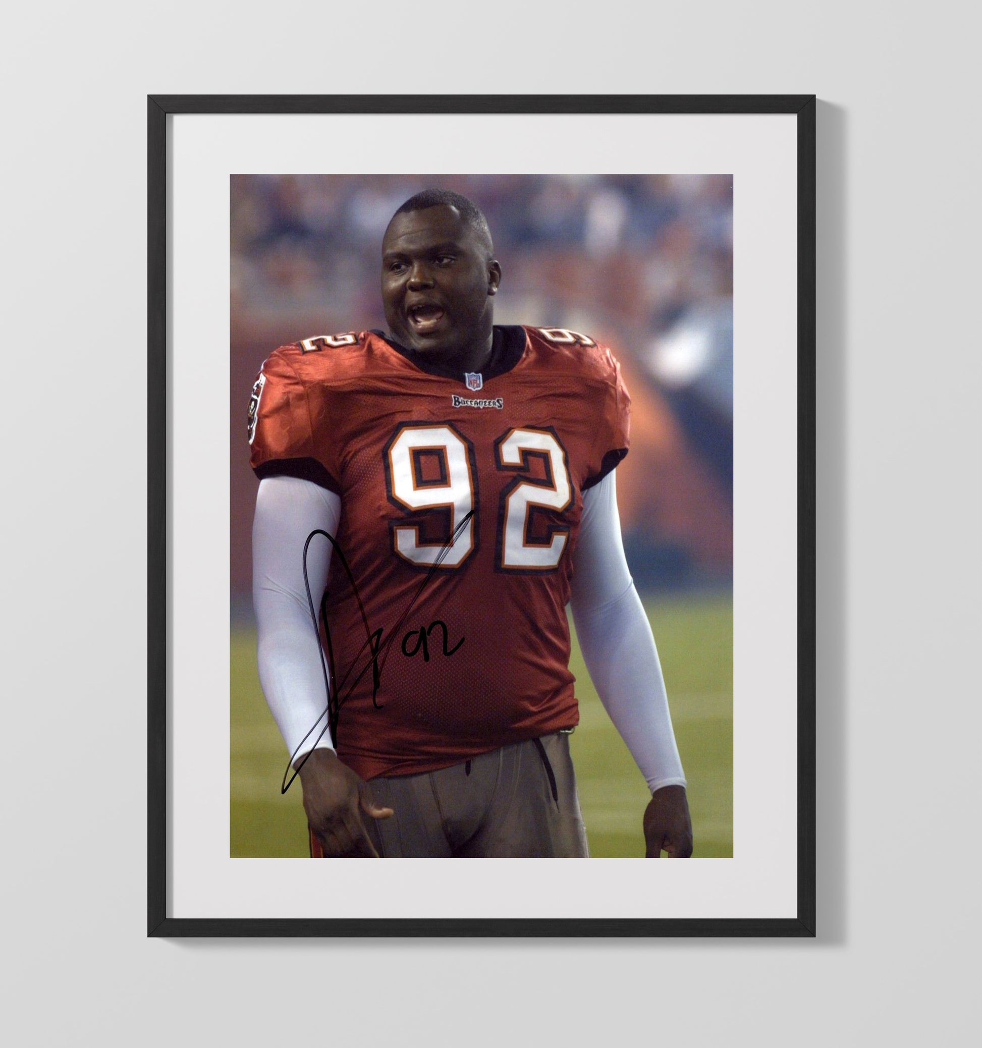 Anthony Mcfarland - Tampa Football Defensive Tackle Sideline Portrait Football Wall Art - football wall art print