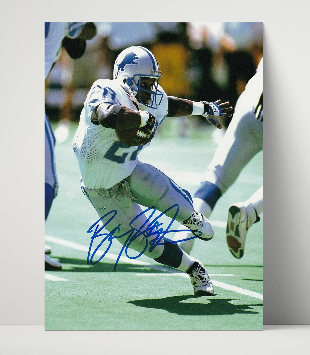 Barry Sanders - Human Joystick Football Wall Art - football wall art print