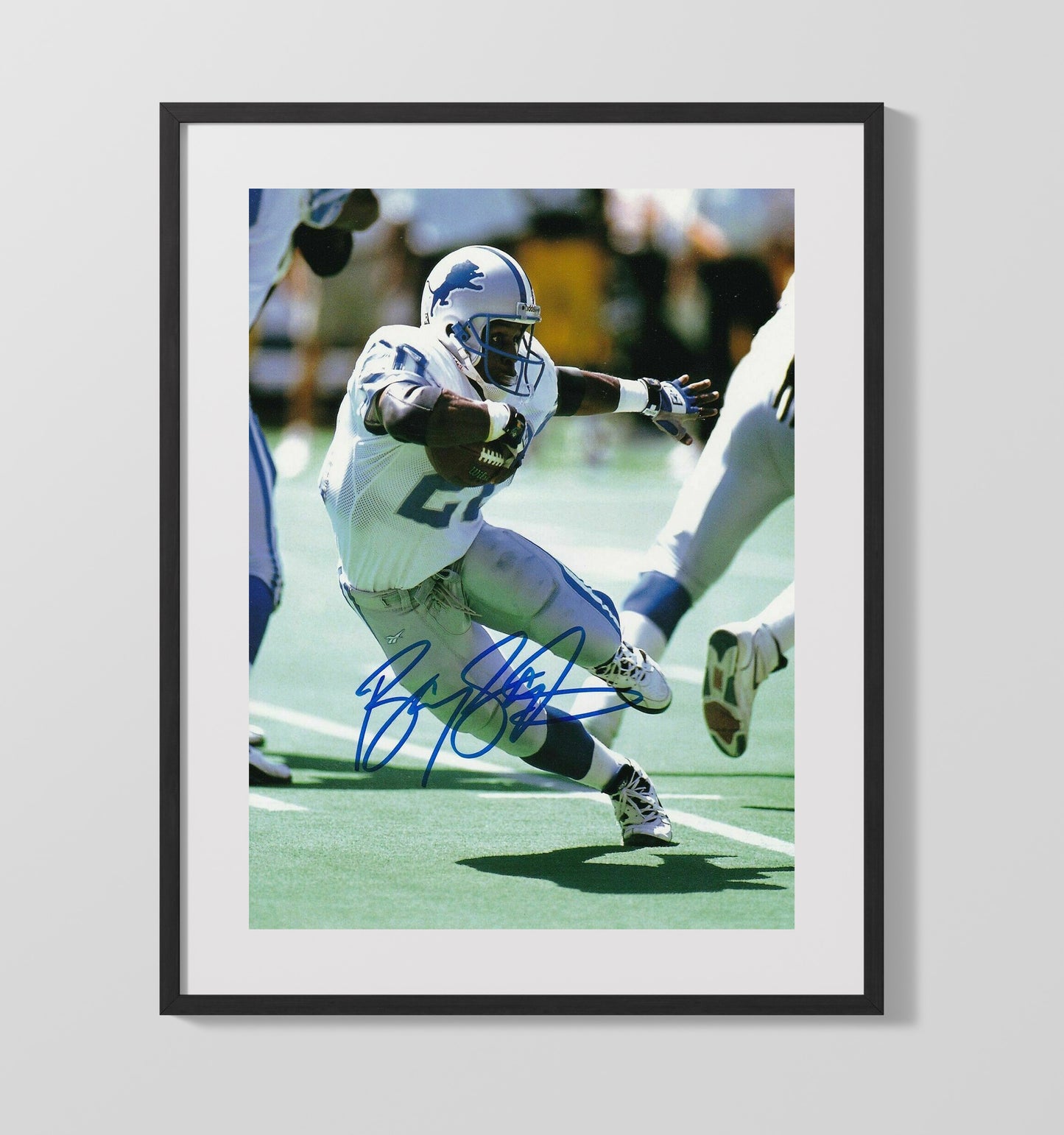 Barry Sanders - Human Joystick Football Wall Art - football wall art print