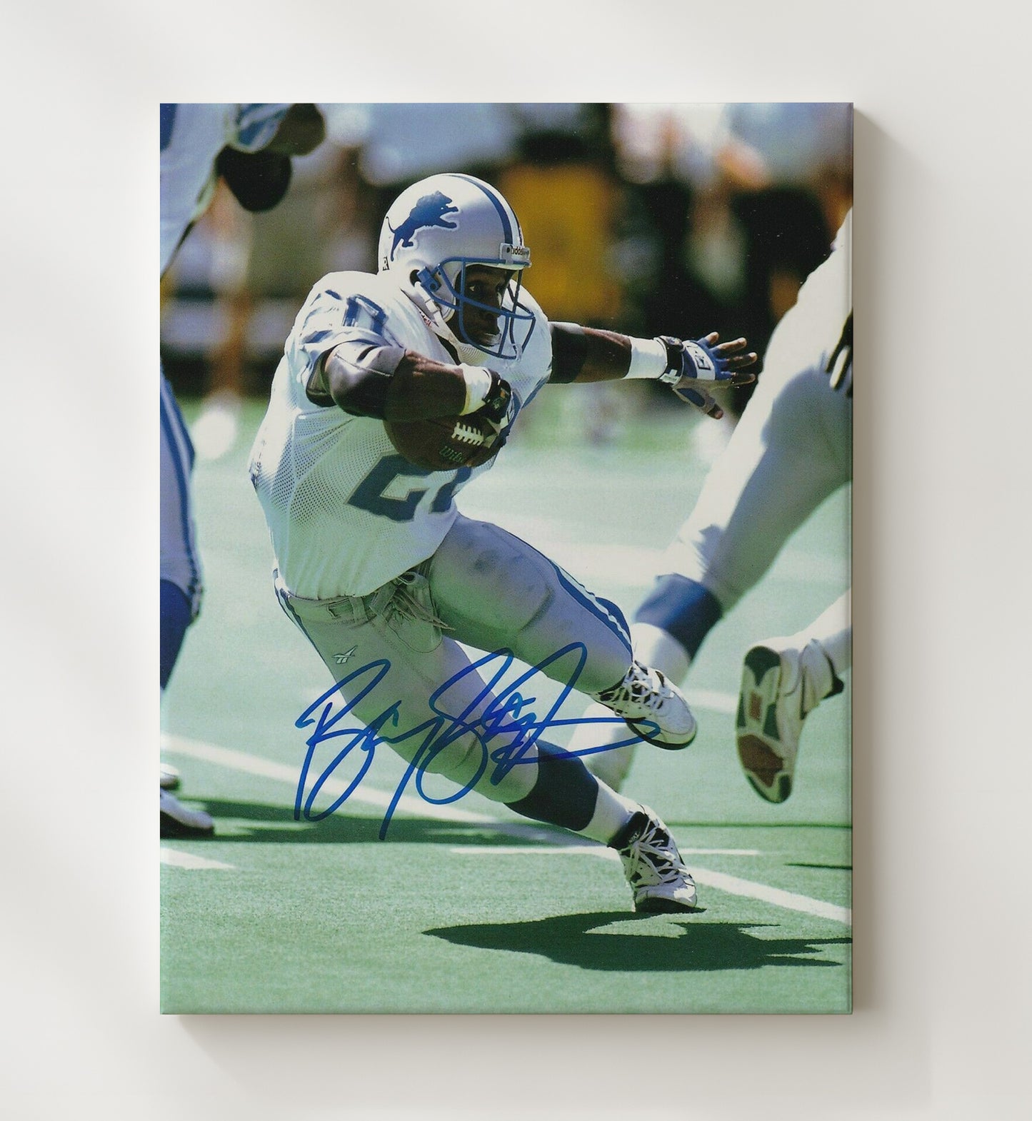 Barry Sanders - Human Joystick Football Wall Art - football wall art print