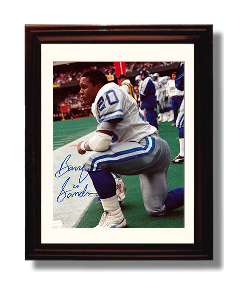Barry Sanders - Quiet Focus 8x10 Canvas vintage football wall art