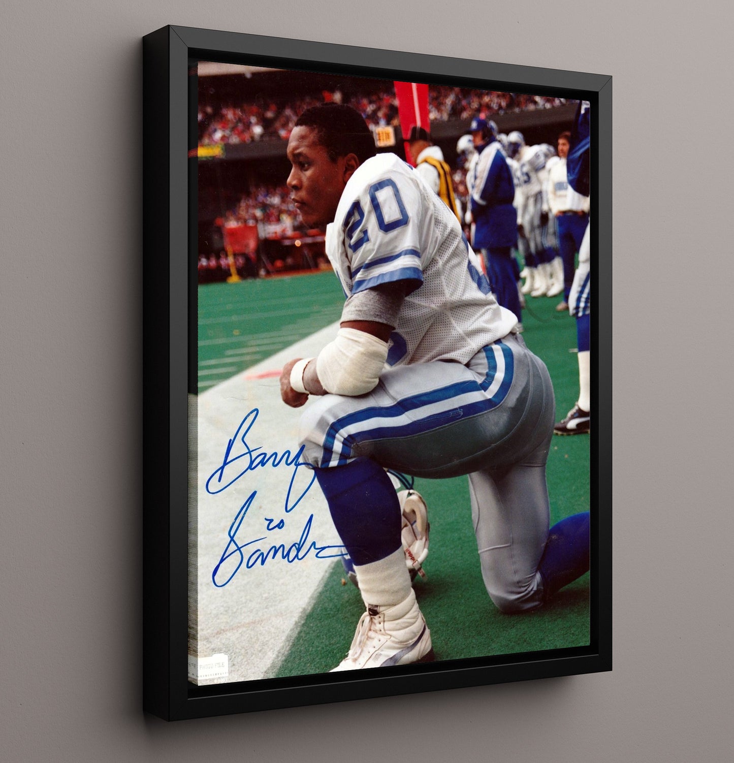 Barry Sanders - Quiet Focus Football Wall Art - football wall art print