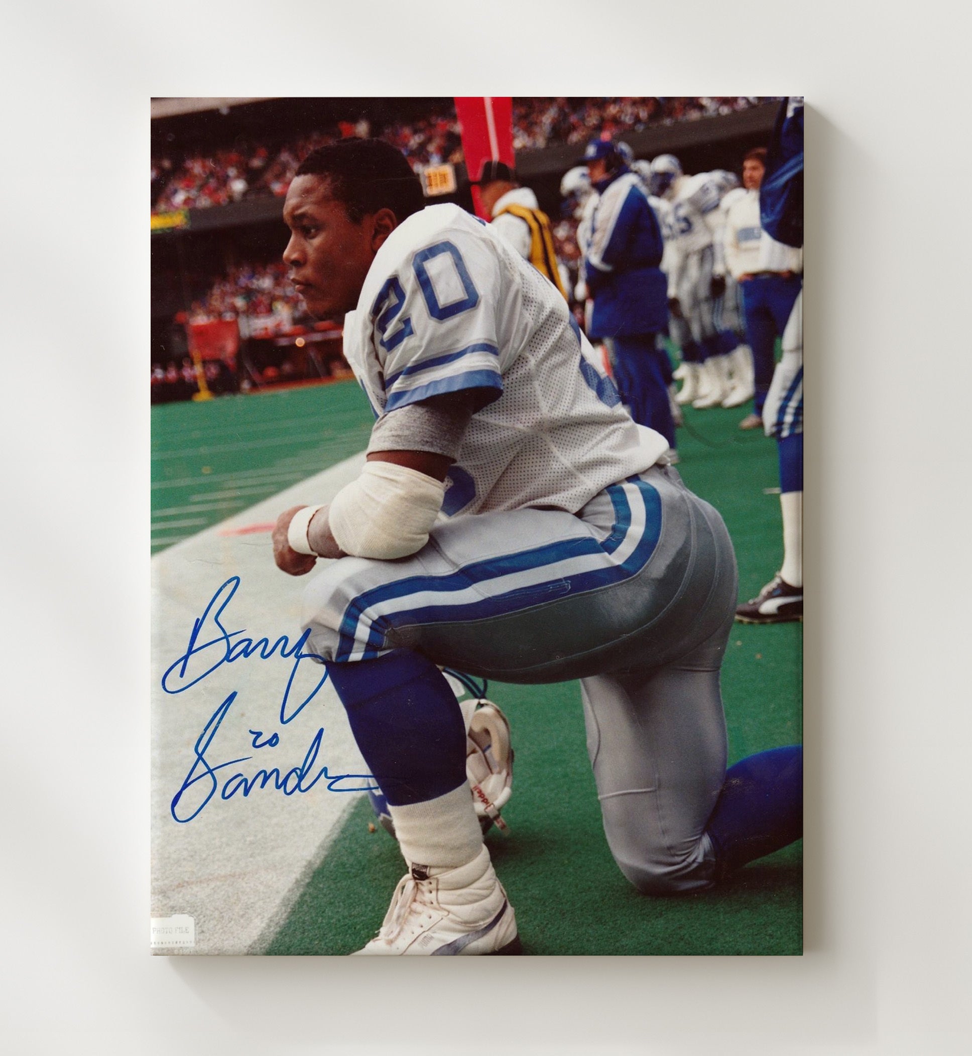 Barry Sanders - Quiet Focus Football Wall Art - football wall art print