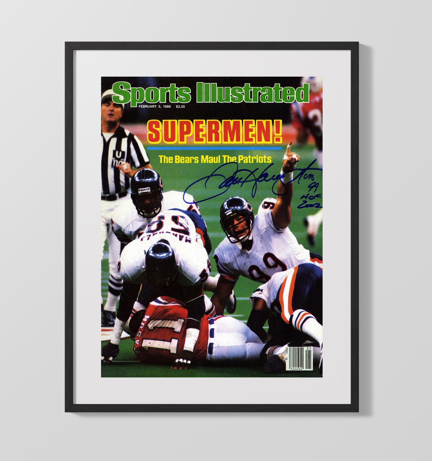 Bears Supermen - Patriots Mauled Football Wall Art - football wall art print