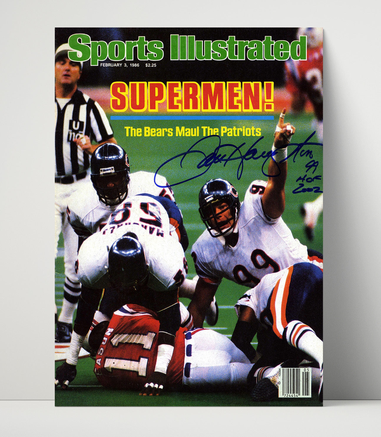Bears Supermen - Patriots Mauled Vintage Football Wall Art - 16x20 Unframed Print football decor