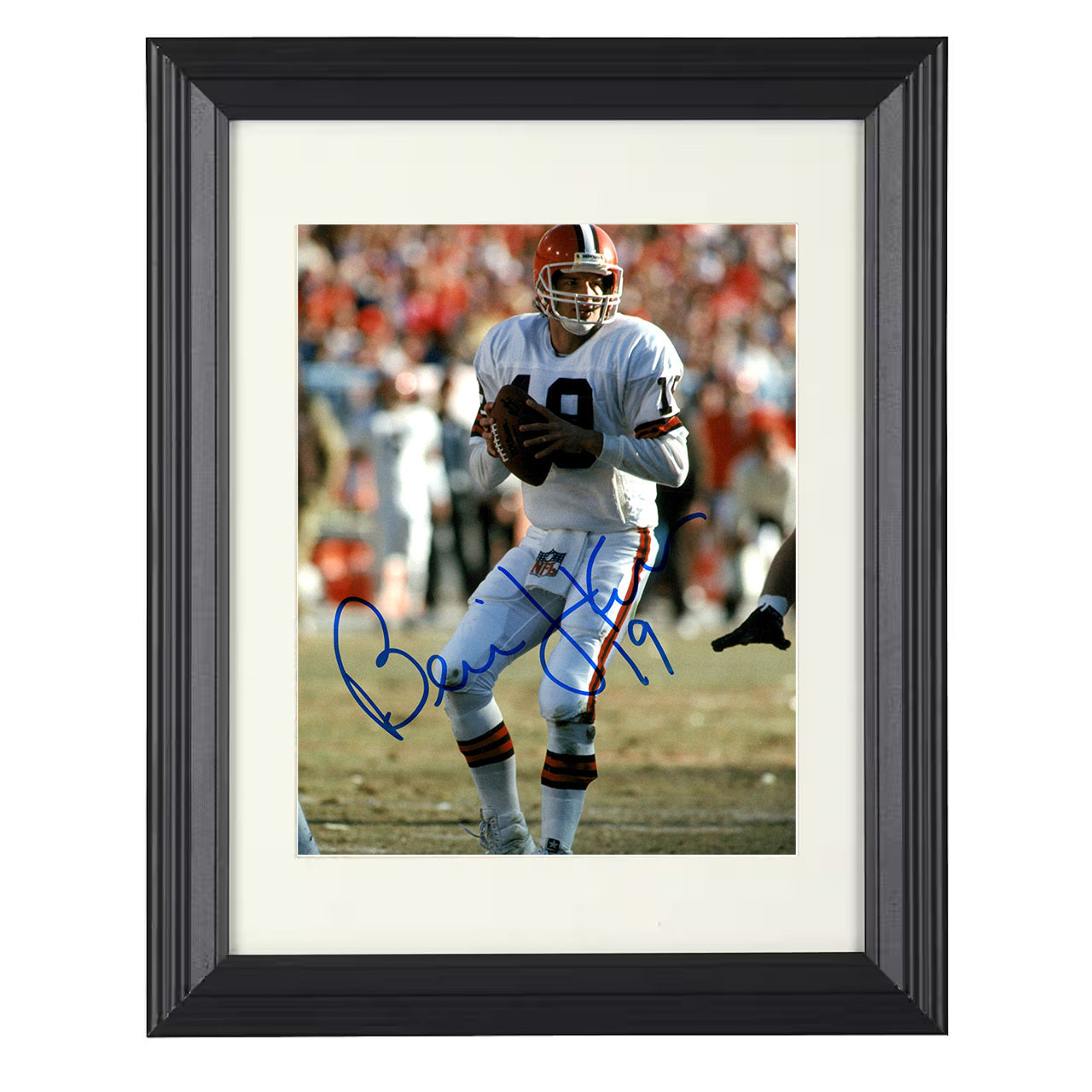 Bernie Kosar – Clevelands Arm Image – 8x10 black beveled framed football wall art