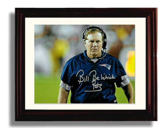 Bill Belichick - New England Football Coach Sideline 8x10 Canvas vintage football wall art