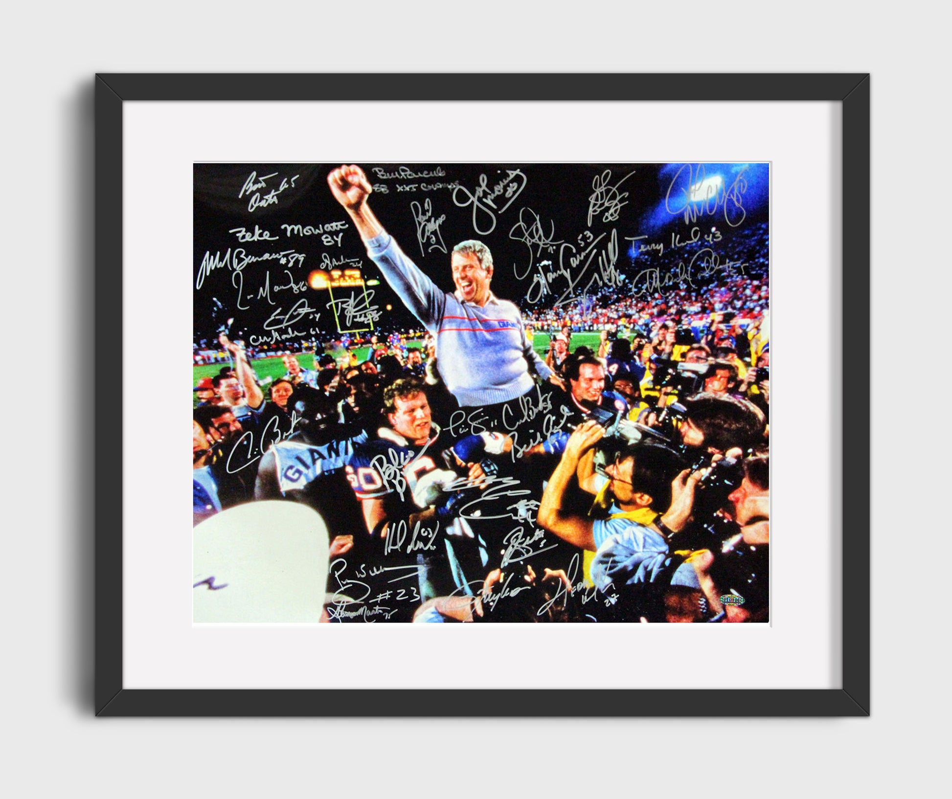 Bill Parcells - New York Football Coach Super Bowl Celebration Football Wall Art - football wall art print