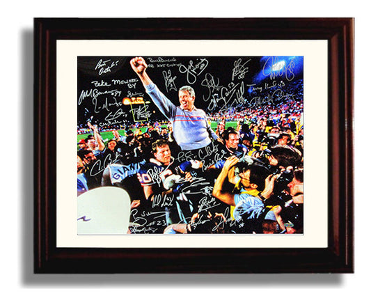 Bill Parcells - New York Football Coach Super Bowl Celebration 8x10 Canvas vintage football wall art