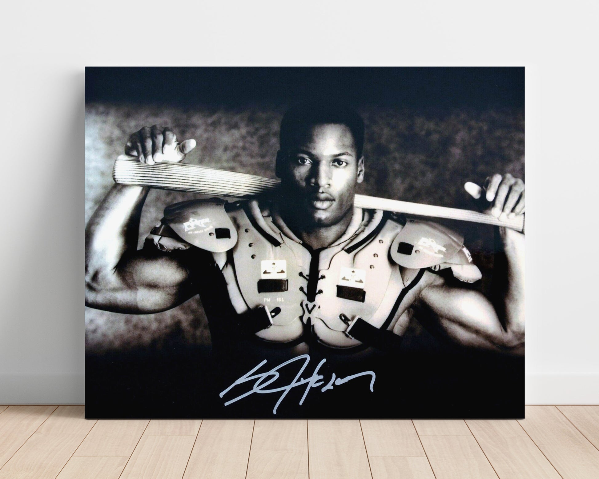 Bo Jackson Los Angeles Power Running Football Wall Art Unframed 8x10 in Plastic Sleeve wall art print - Football decor