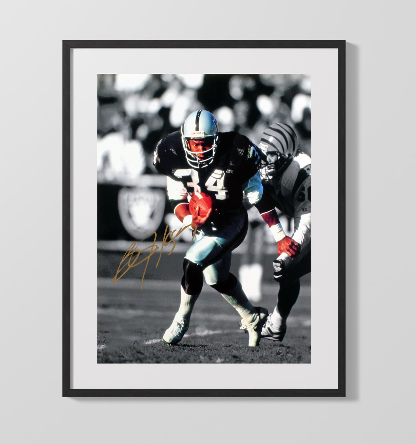 Bo Jackson - Power Run Football Wall Art - football wall art print