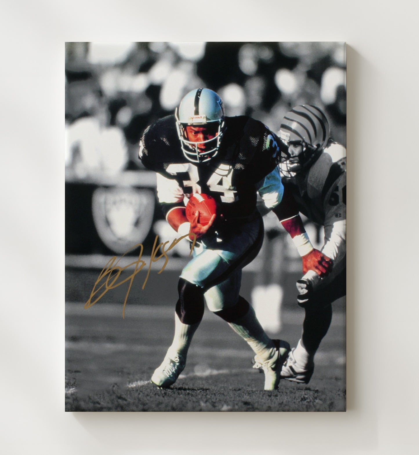 Bo Jackson - Power Run Football Wall Art - football wall art print