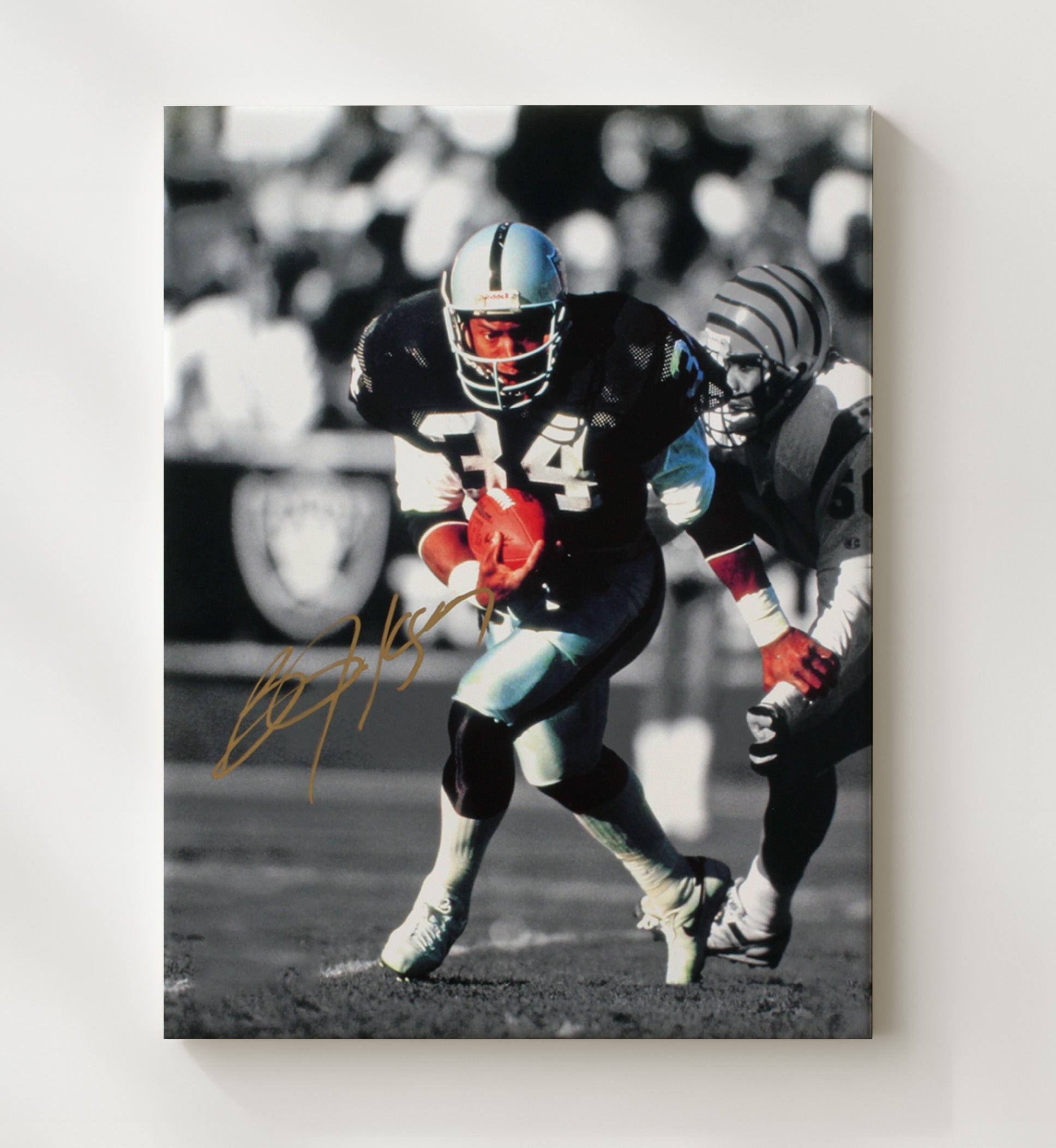 Bo Jackson - Power Run Football Wall Art - football wall art print