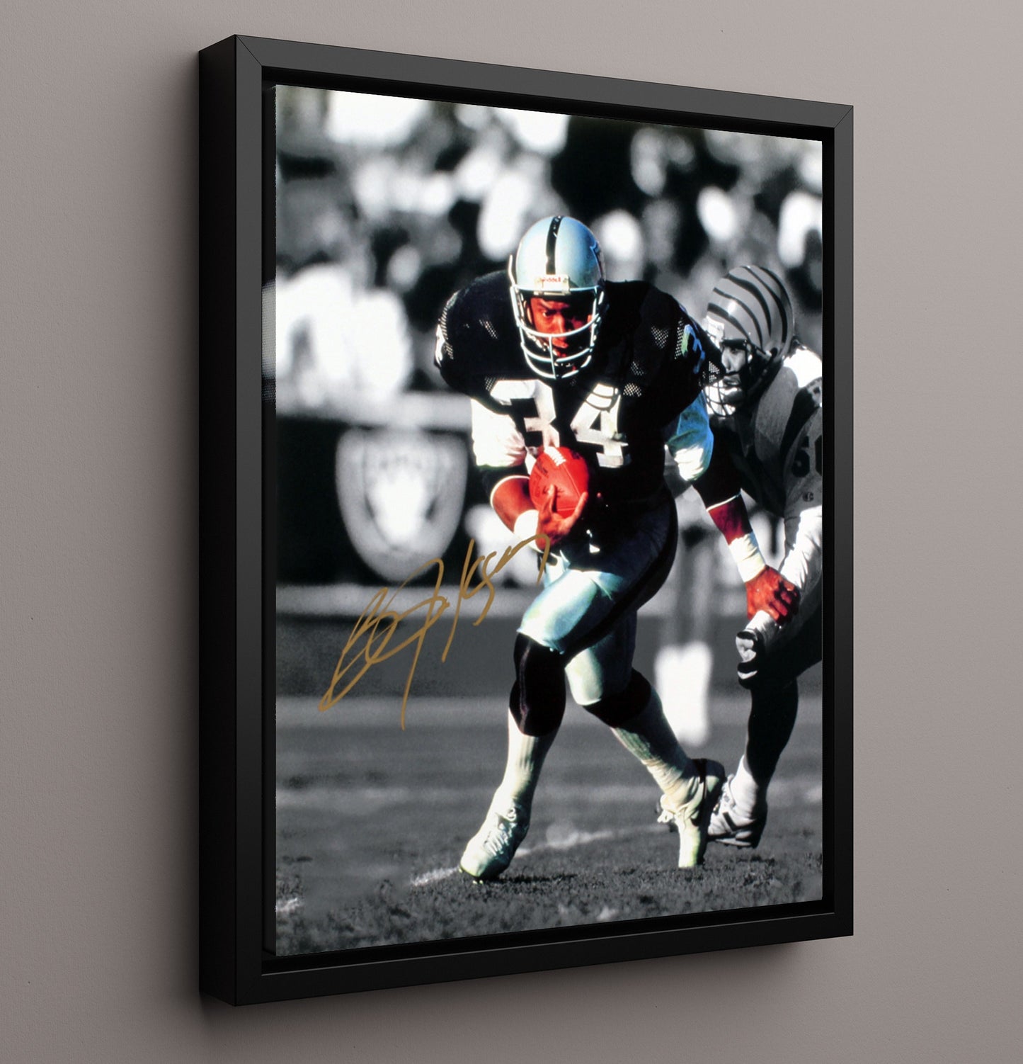 Bo Jackson - Power Run Football Wall Art - football wall art print