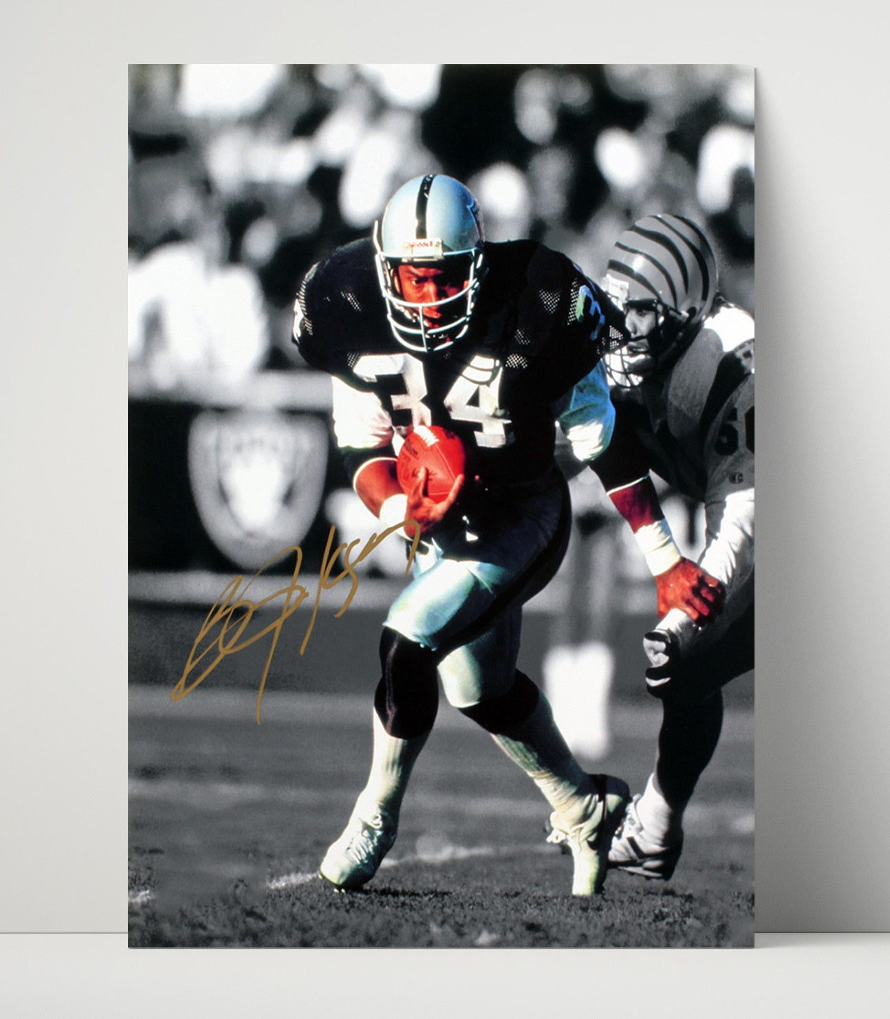Bo Jackson - Power Run Football Wall Art - football wall art print