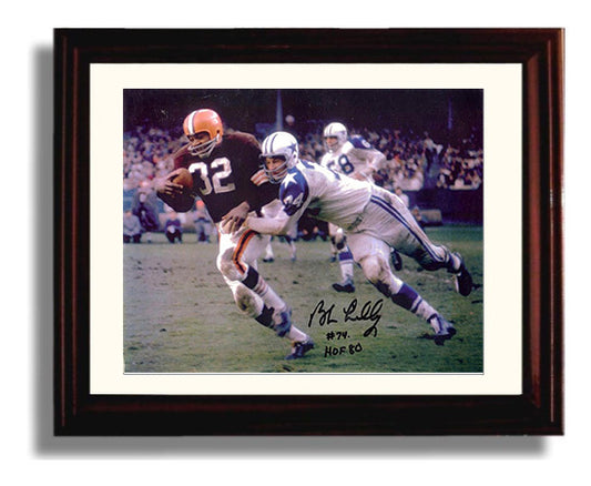 Bob Lilly - Dallas Football Defensive Tackle Field Pursuit 8x10 Canvas vintage football wall art