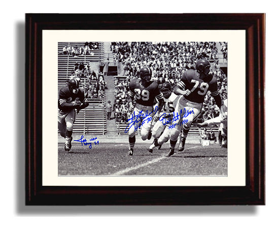 Bob St Clair Joe Perry Hugh Mcelhenny - San Francisco Football Legends Run Play Football Wall Art - football wall art print