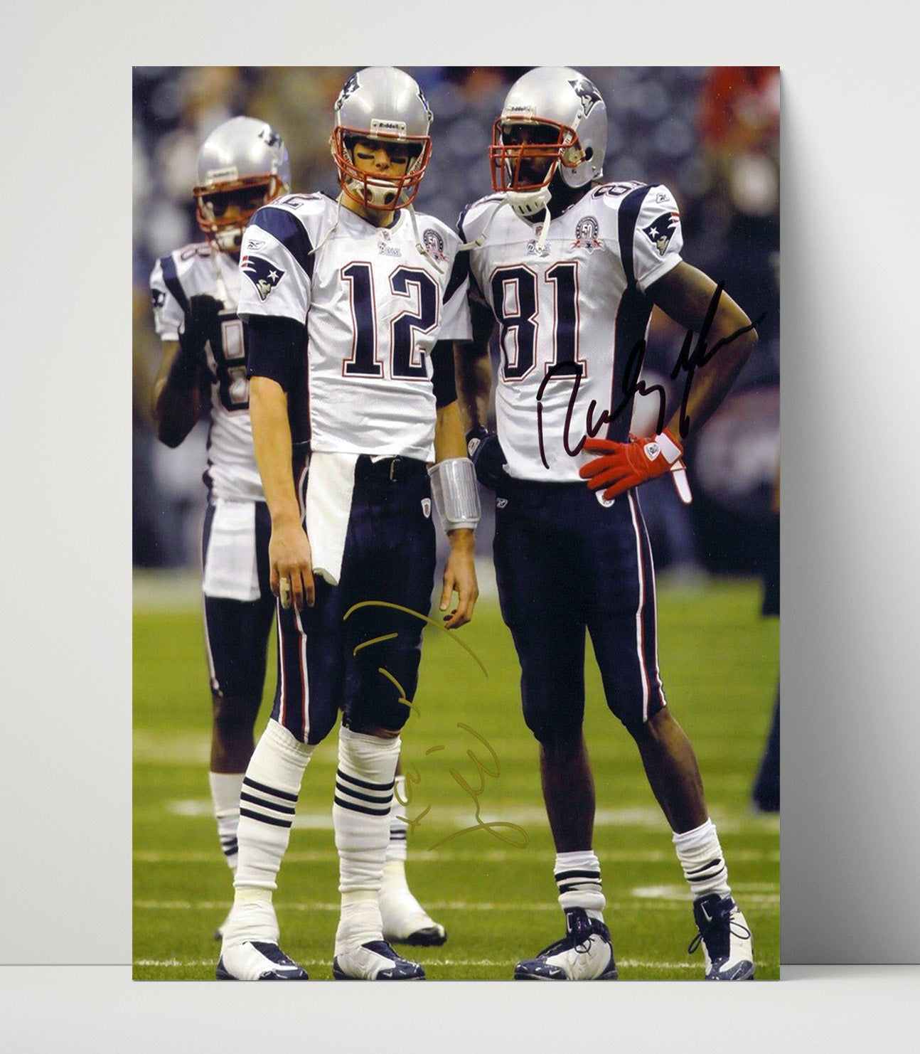 Brady and Moss - Dynamic Duo Football Wall Art - football wall art print