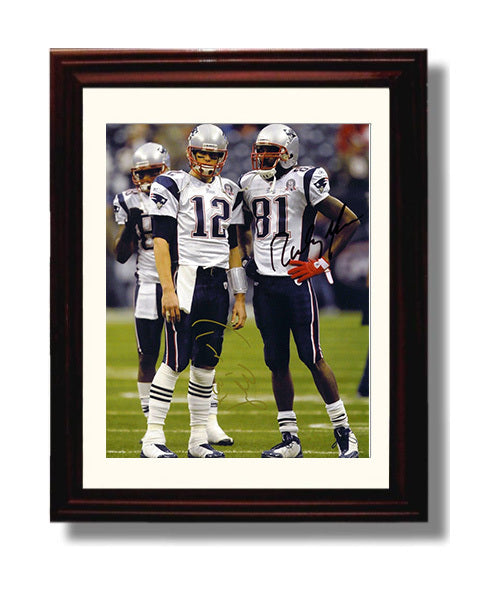 Brady and Moss - Dynamic Duo 8x10 Canvas vintage football wall art