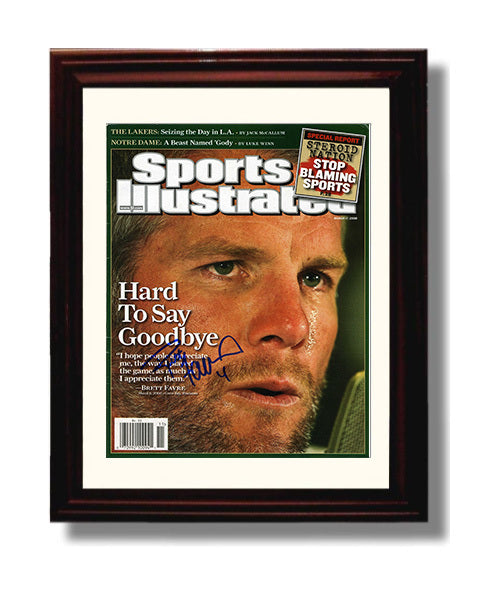 Brett Favre - Green Bay Football Hard to Say Goodbye 2008 SI Cover 8x10 Canvas vintage football wall art