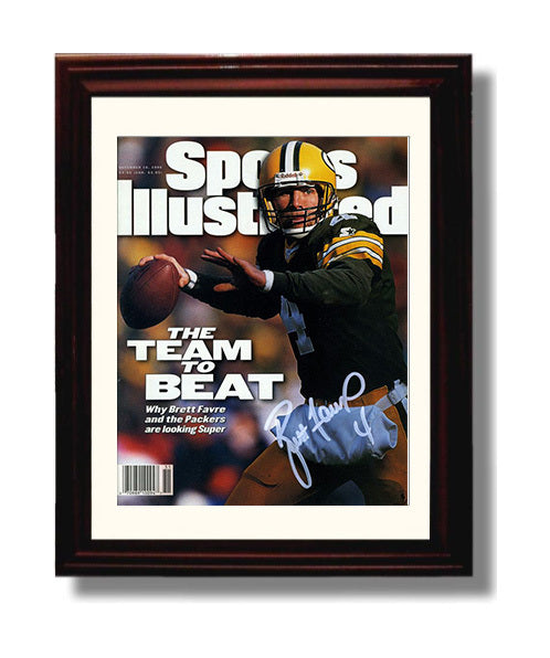 Brett Favre - Green Bay Football the Team to Beat 1996 SI Cover 8x10 Canvas vintage football wall art