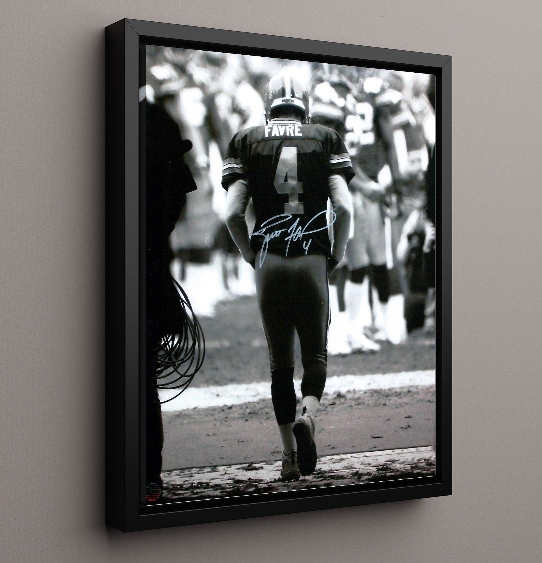 Brett Favre - Gunslinger Farewell Football Wall Art - football wall art print