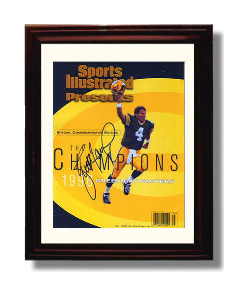 Brett Favre - Title Run 8x10 Canvas vintage football wall art