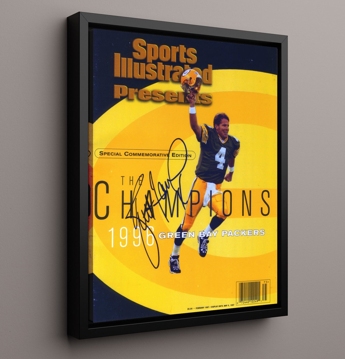 Brett Favre - Title Run Football Wall Art - football wall art print