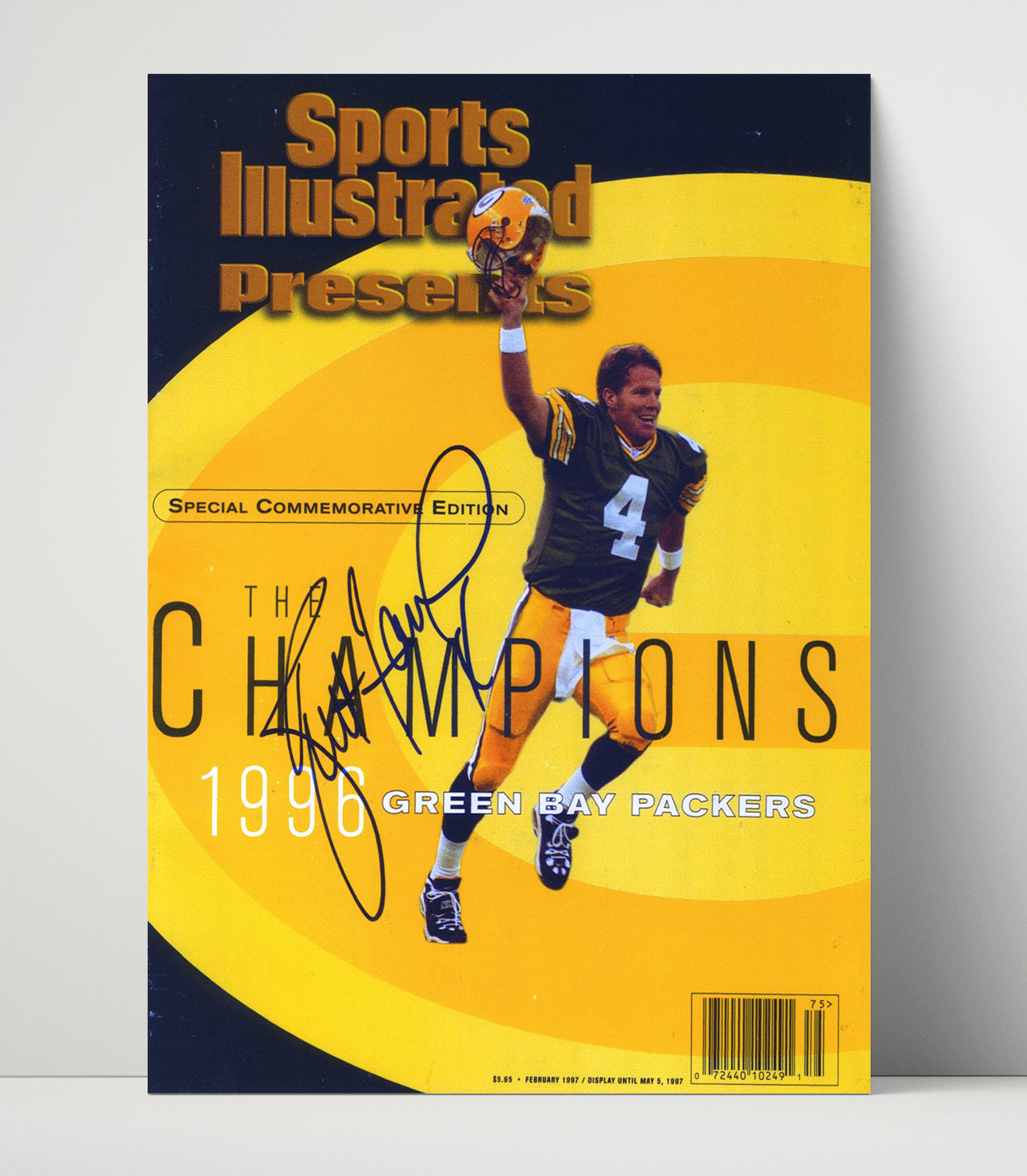 Brett Favre - Title Run Football Wall Art - football wall art print