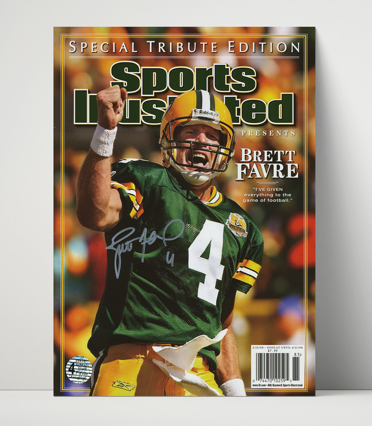 Brett Favre Tribute - Gunslinger Forever Football Wall Art - football wall art print