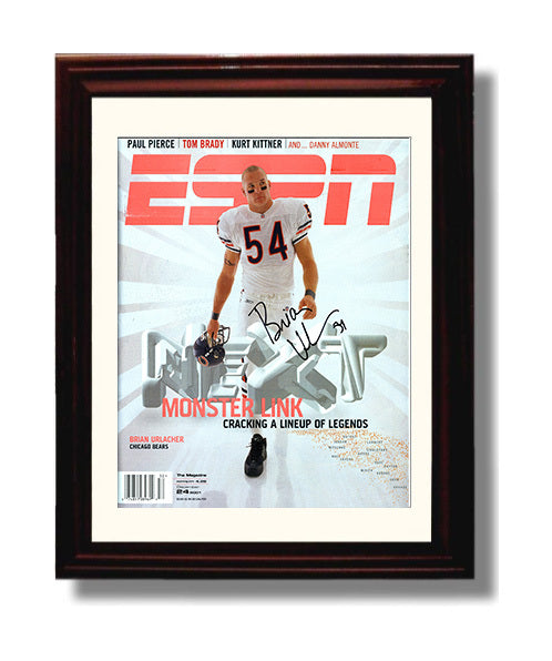 Brian Urlacher - Chicago Football Monster Linebacker ESPN Cover 2001 8x10 Canvas vintage football wall art