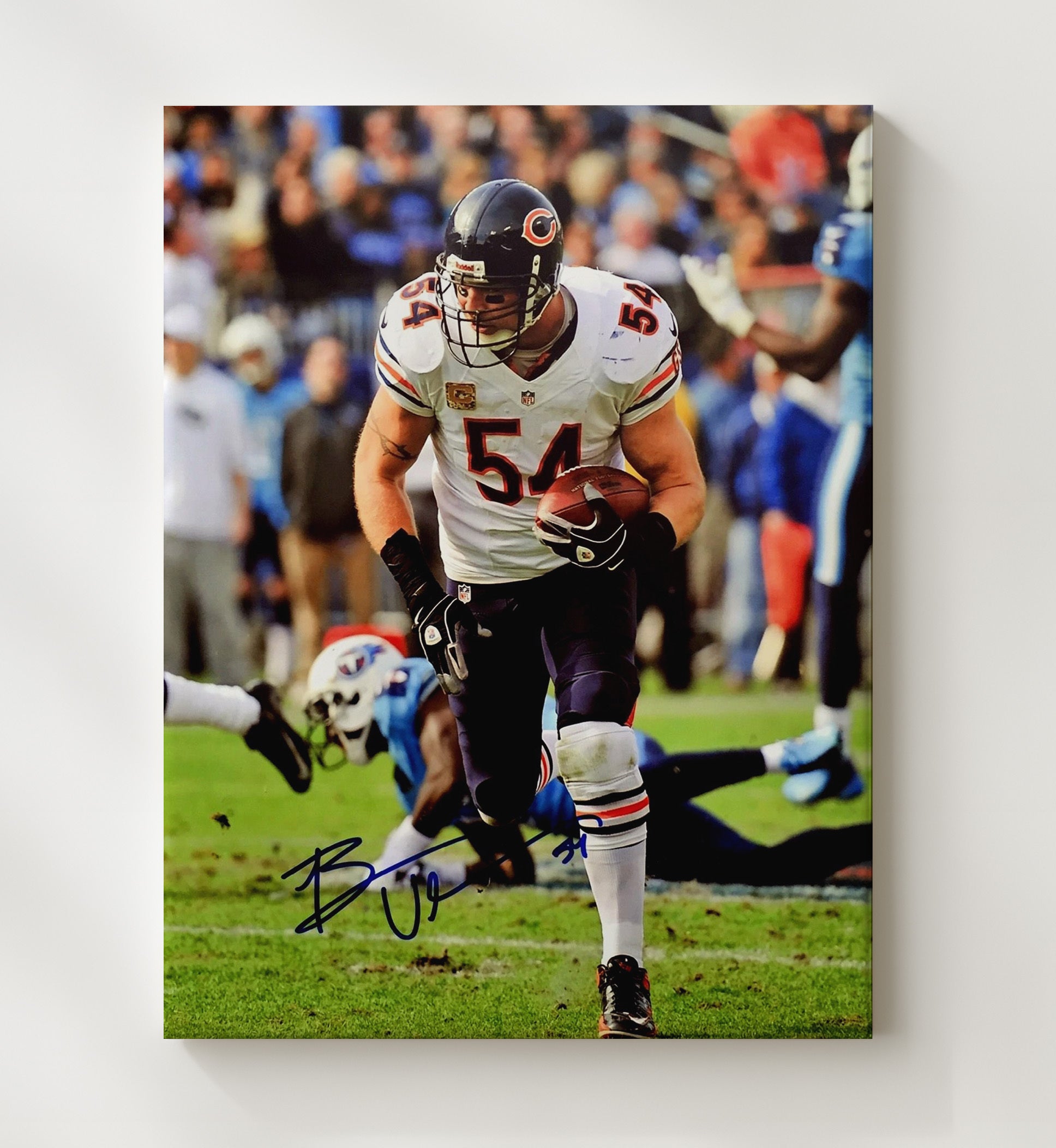 Brian Urlacher - Monster of the Midway Football Wall Art - football wall art print