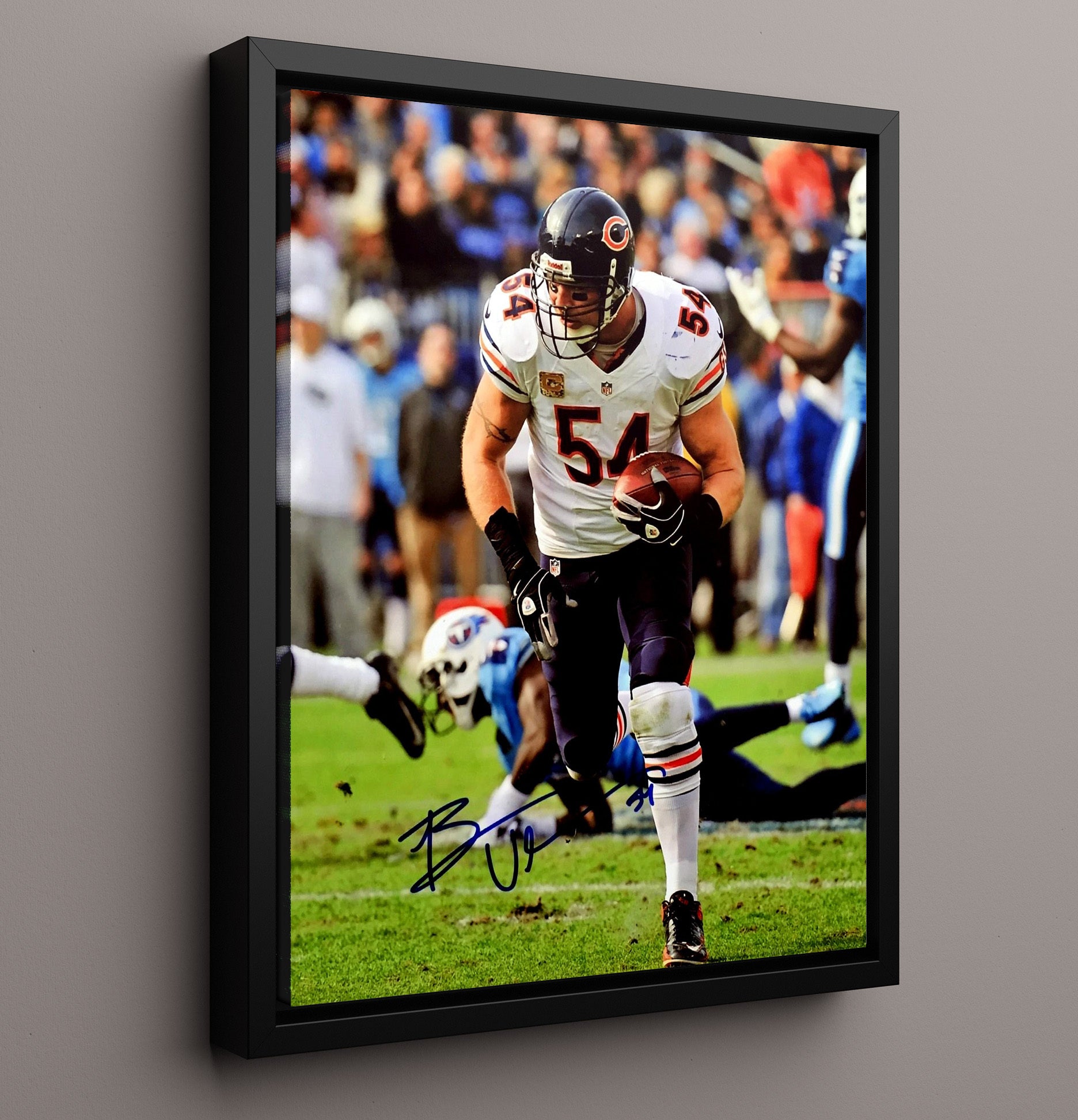 Brian Urlacher - Monster of the Midway Football Wall Art - football wall art print