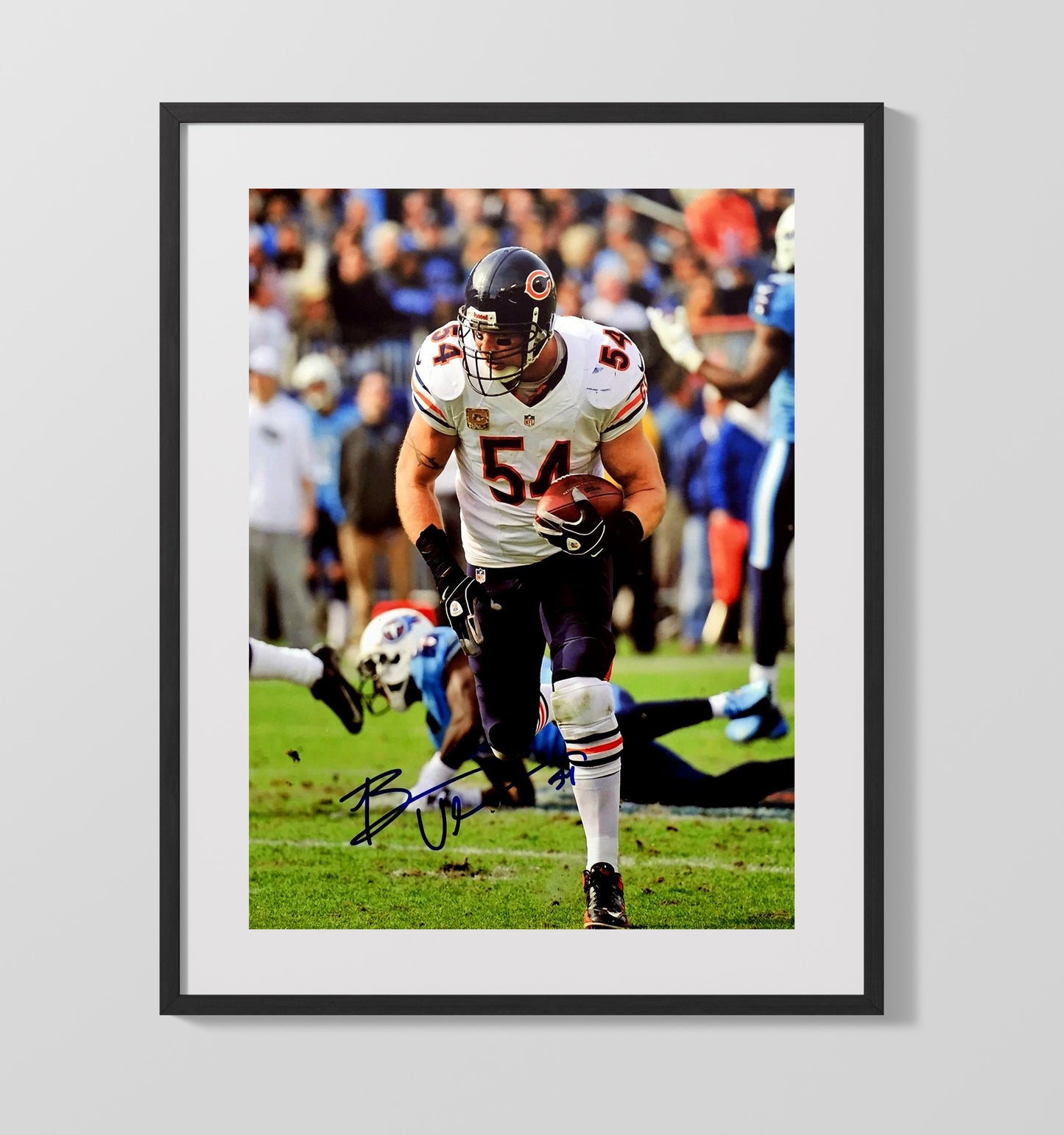Brian Urlacher - Monster of the Midway Football Wall Art - football wall art print