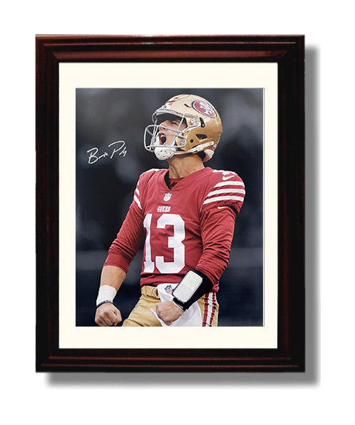 Brock Purdy - Mr. Irrelevant No More 8x10 Canvas vintage football wall art