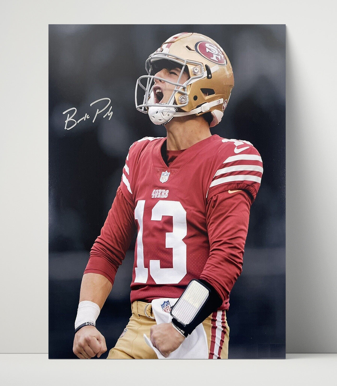 Brock Purdy - Mr. Irrelevant No More Football Wall Art - football wall art print