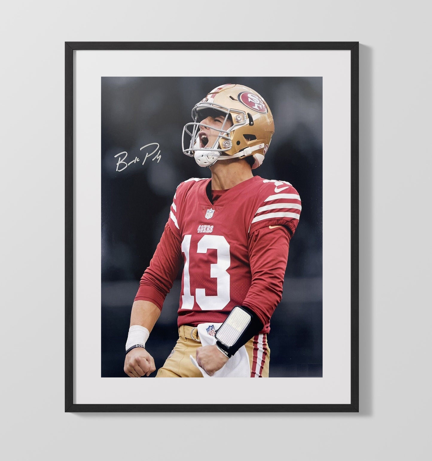 Brock Purdy - Mr. Irrelevant No More Football Wall Art - football wall art print