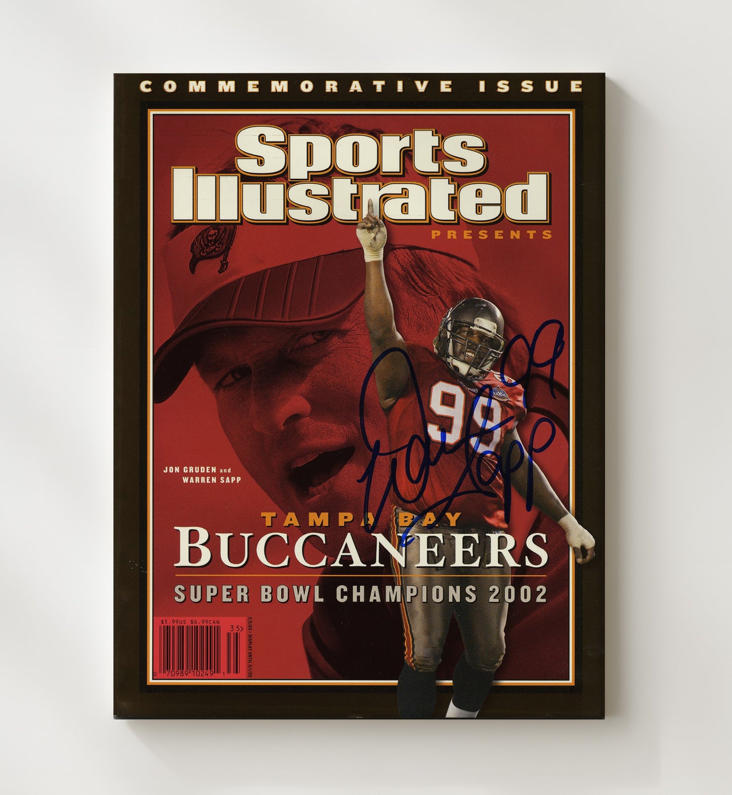 Bucs Super Bowl 2002 - Pirate Pride Football Wall Art - football wall art print