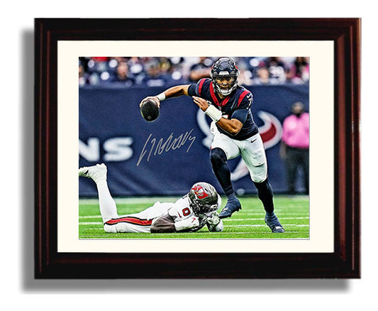 CJ Stroud - Houston Football Quarterback Pocket Escape Throw 8x10 Canvas vintage football wall art