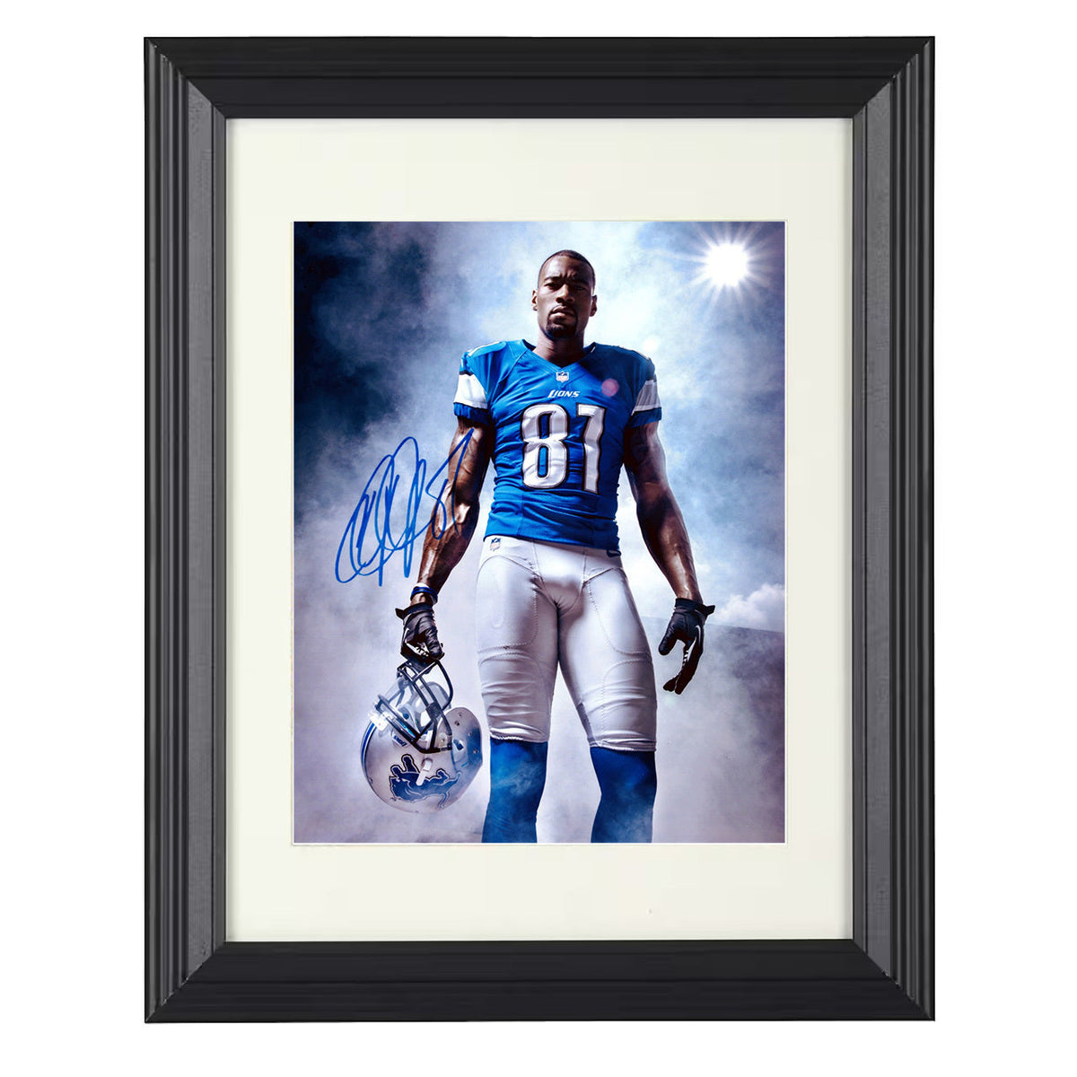 Calvin Johnson - Megatron Mode 8x10 Beveled Frame vintage football wall art
