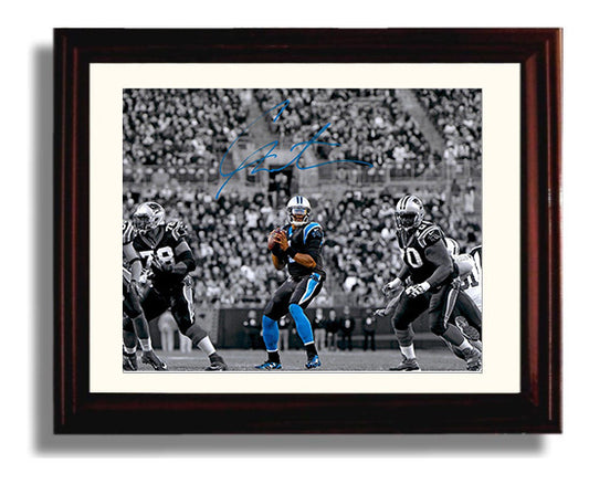 Cam Newton - Carolina Football Quarterback Under Stadium Lights 8x10 Canvas vintage football wall art