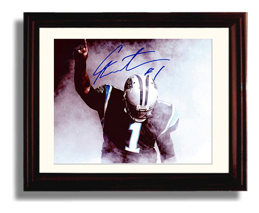 Cam Newton - Carolina Football Superman Celebration Pose 8x10 Canvas vintage football wall art